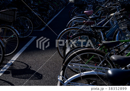 自転車駐輪場の整備　冬の日差し　c 38352899