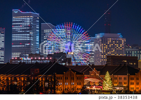 《神奈川県》横浜・みなとみらいの夜景 38353438