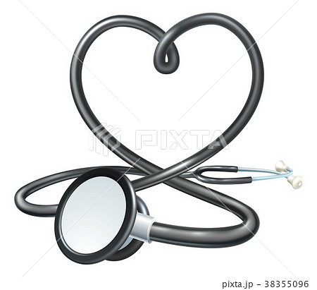 Heart Stethoscope Conceptのイラスト素材