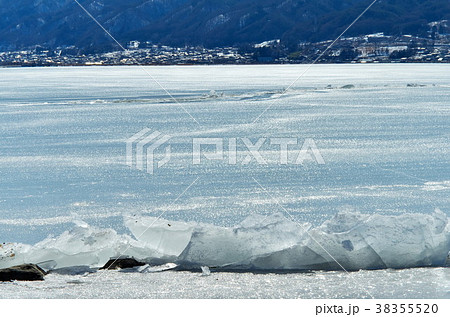 御神渡り２　諏訪湖 38355520