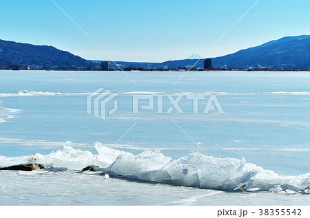 御神渡り２　諏訪湖 38355542