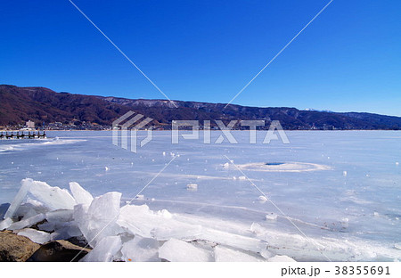 御神渡り２　諏訪湖 38355691