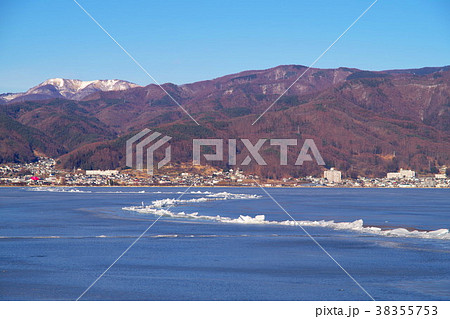 御神渡り２　諏訪湖 38355753