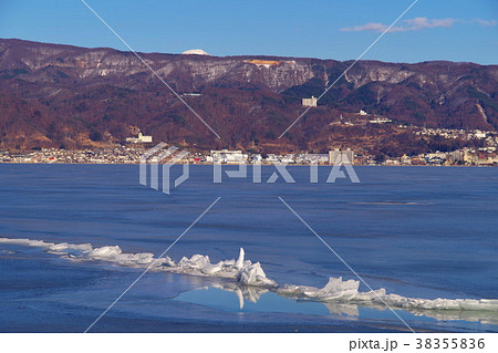 御神渡り２　諏訪湖 38355836