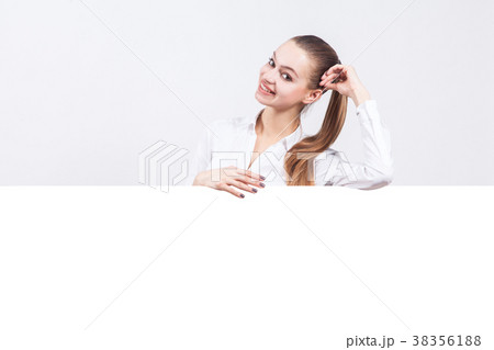 studio portrait on white background successful 38356188