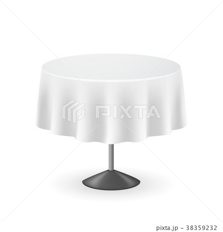 Realistic Detailed 3d Blank Round Table. Vector Realistic Detailed 3d Blank Round Table. Vector 38359232