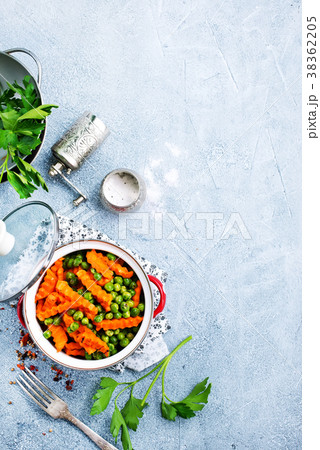 carrot with peas carrot with peas 38362205