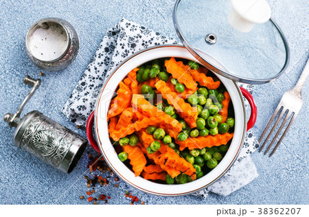 carrot with peas carrot with peas 38362207