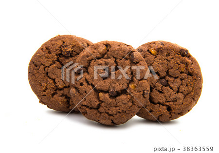 chocolate cookies isolated chocolate cookies isolated 38363559