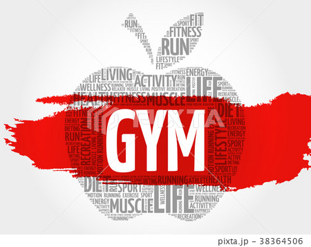 GYM apple word cloud 38364506