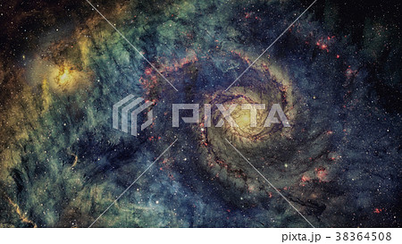 Deep space art. Galaxies and stars. Elements of 38364508