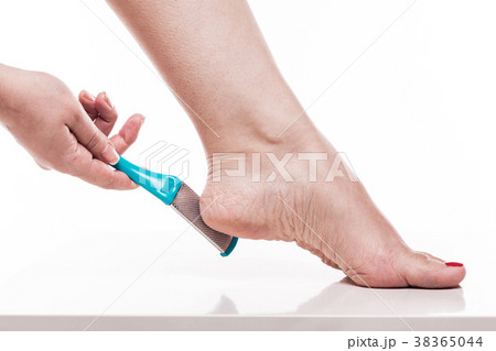care for dry skin on the well-groomed feet and 38365044