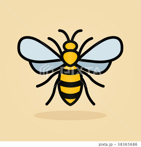 bee icon isolated design concept bee icon isolated design concept 38365686