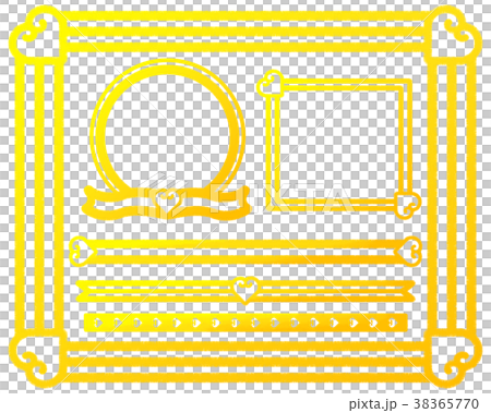 Heart frame line - Stock Illustration [38365770] - PIXTA