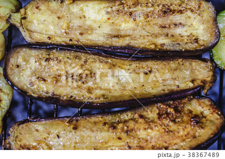 Assorted grilled vegetables.Chef cooking vegetable 38367489