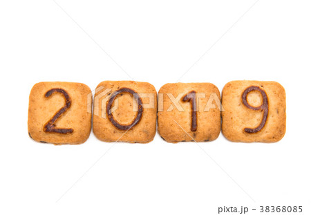 biscuits with numbers isolated biscuits with numbers isolated 38368085