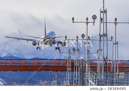 アプローチライト Approach light 飛行機あり 38368490