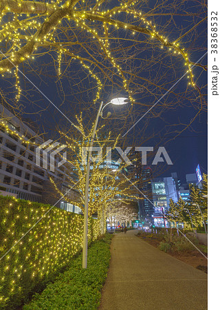 東京の都市夜景 東京ミッドタウンのイルミネーション 東京の都市夜景 東京ミッドタウンのイルミネーション 38368532