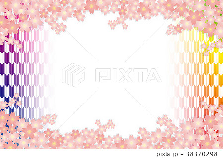 背景素材壁紙 桜の花 春 入学 卒業 年賀状 はがきテンプレート 正月