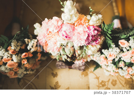 Wonderful luxury wedding bouquet of different 38371707