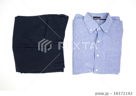 Top view business shirt and long trousers Top view business shirt and long trousers 38372192