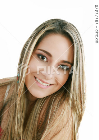 Photo of beautiful woman with magnificent hair 38372370