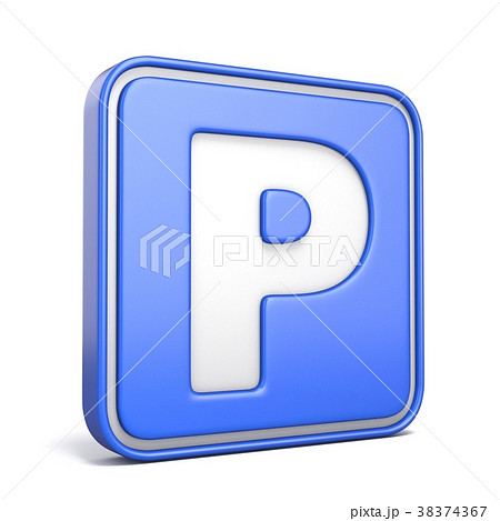 Parking area street sign 3D 38374367