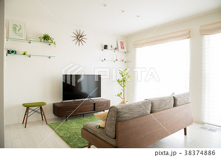お洒落なリビング 38374886