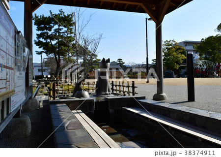 湯田温泉の足湯 38374911
