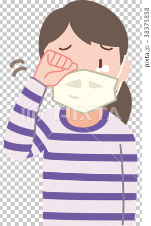 Woman scratching eyes 38375858