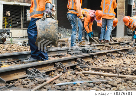 Restoration the railroad tracks Restoration the railroad tracks 38376381
