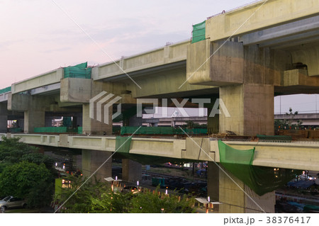 Construction site of sky train redline 38376417