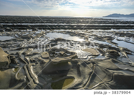 冬の青島　鬼の洗濯板 38379904