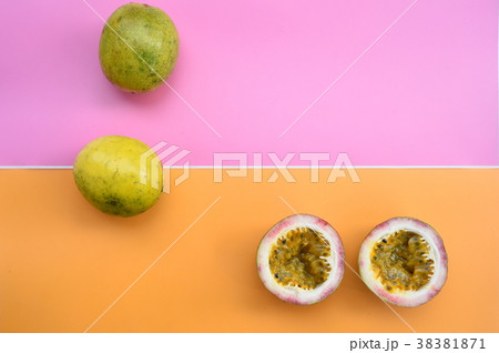 fresh purple passion fruits harvest from farm fresh purple passion fruits harvest from farm 38381871