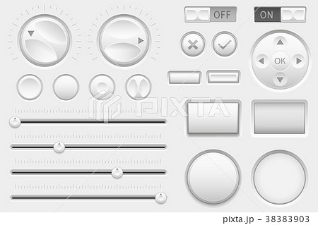 Interface buttons. Web toggle switch buttons 38383903