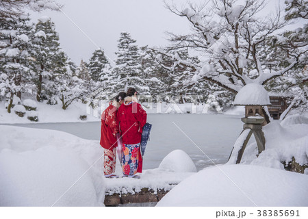 兼六園　大雪 38385691