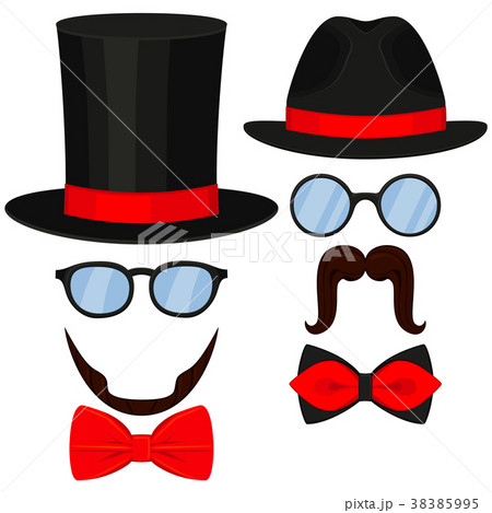Icon poster man father dad day element set. 38385995