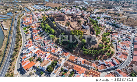 Aerial. Ancient walls of the military settlement 38387813