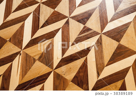 Old wooden parquet flooring design 38389189
