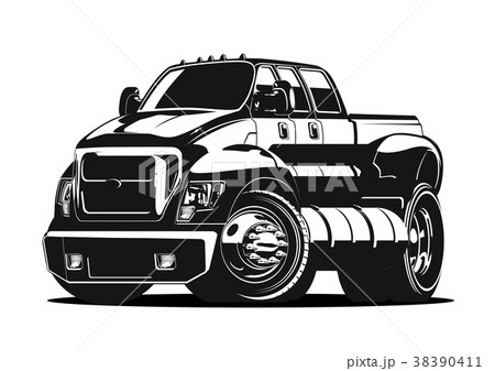 Cartoon vector pick-up Cartoon vector pick-up 38390411