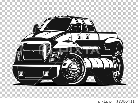 Cartoon vector pick-up Cartoon vector pick-up 38390411