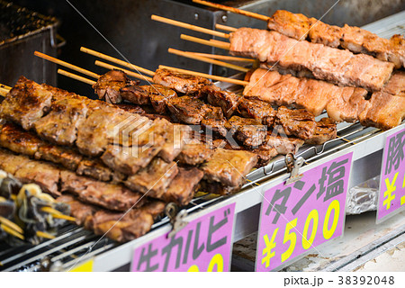 牛カルビ串 38392048