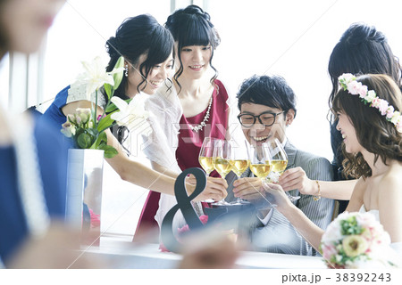 結婚式 披露宴 二次会の写真素材