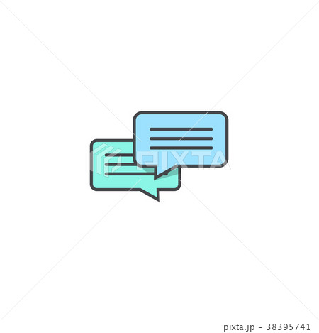 Chat icon vector isolated on white background 38395741