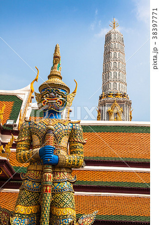 Demon Guardian Wat Phra Kaew Grand Palace Demon Guardian Wat Phra Kaew Grand Palace 38397771
