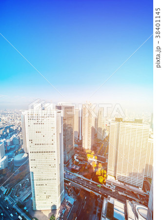 city skyline in Shinjuku, Tokyo, Japan city skyline in Shinjuku, Tokyo, Japan 38401145