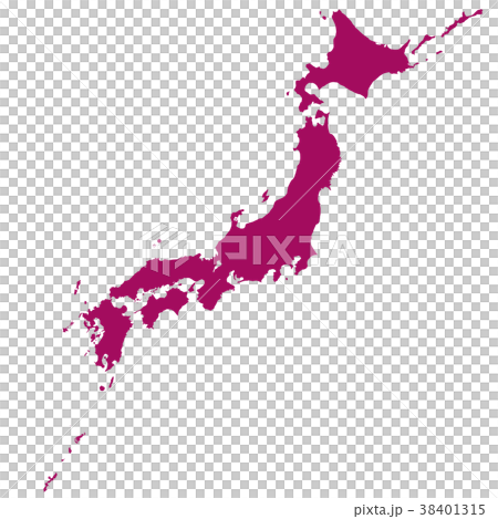 Purple Japan Islands Map 38401315