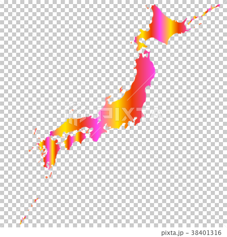 Rainbow Japan Archipelago Map 38401316