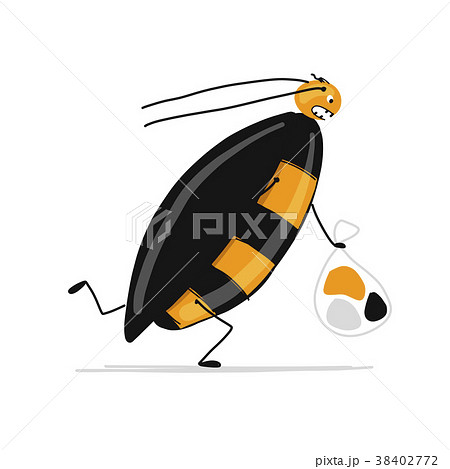 Funny cockroach for your design 38402772