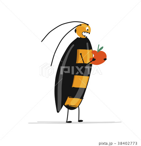 Funny cockroach for your design 38402773